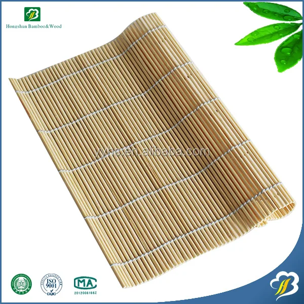 Bamboo rolling mat for sushi making