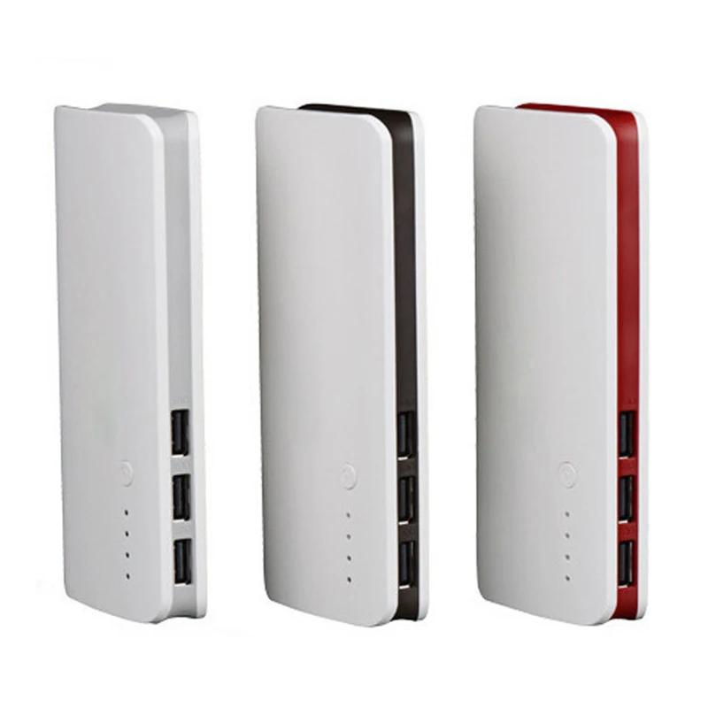 large capacity Power Bank 20000mAh powerbank portable charger external Battery 20000 mah mobile phone charger with torch