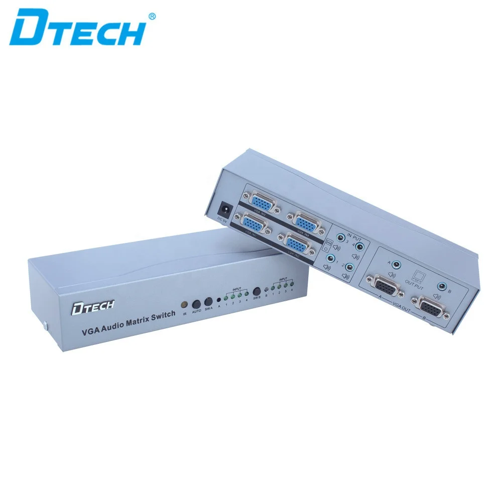 Factory Price HD 1080P IR VGA Audio Video Audio Matrix Switcher 4x2