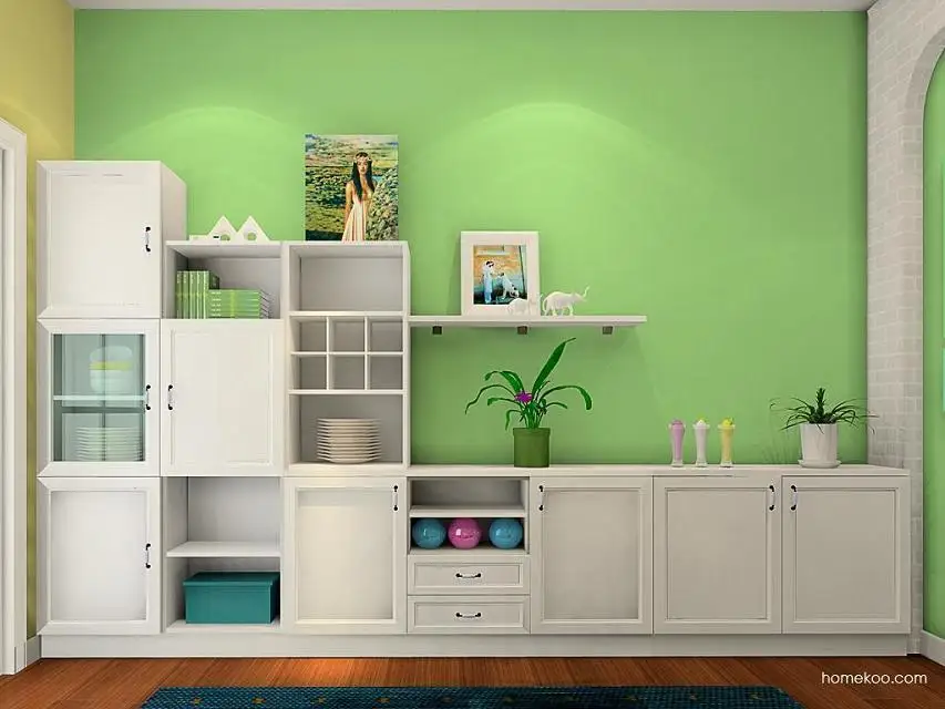 
Hot Sell Elegant Modern Bookcase/Bookshelf with Bureau 