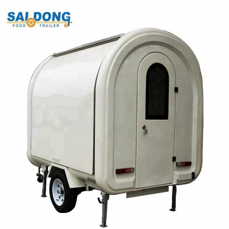 Latest design China Mobile hot dog  ice cream trailer for sale