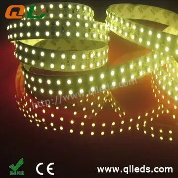 Двухлинейная супер яркая гибкая светодиодная лента 4080lm/m CRI90 + 15 мм PCB IP20 504 светодиоды/м Заводская Продажа Прямая поставка