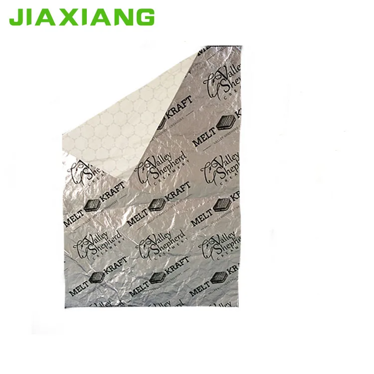 hamburger aluminum foil wrapper papers