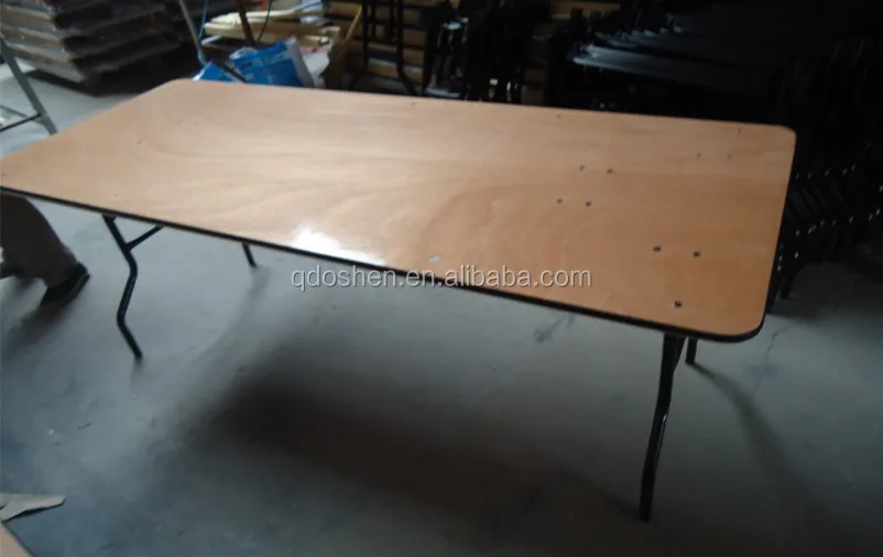 Outdoor Rectangle Wooden Folding Table