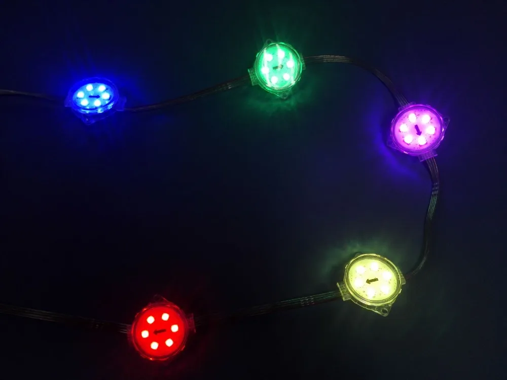  Светодиодный пиксель ws2811 12 мм 40 ws2812 rgb Led dmx