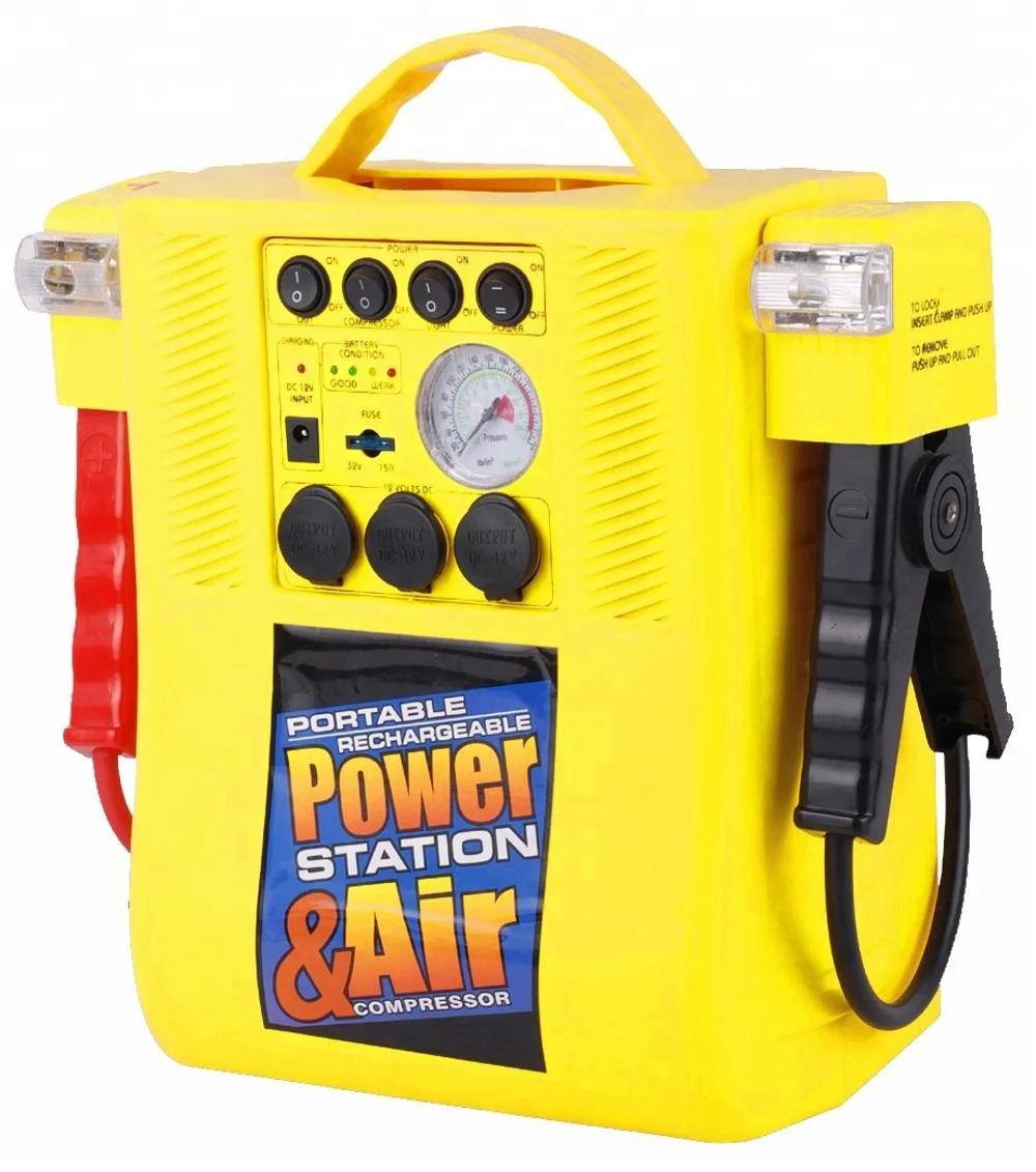 
Portable car jump start power station 12V jump starter for car acid lead battery 