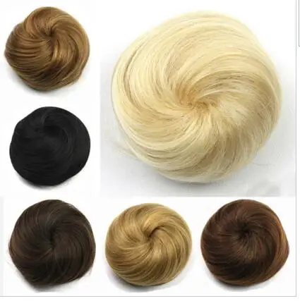 
Women hair extension Rubber Band Hairband synthetic hair wigs Hairpiece Updo Chignon Donut Roller scrunchies hair accessories 