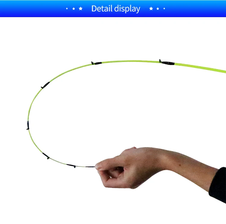 FISHGANG OEM lure fishing rod 1.6 m 1.8 m 2.1 m 2.4 m soft fiber glass casting and spinning fishing rods soft tip rod