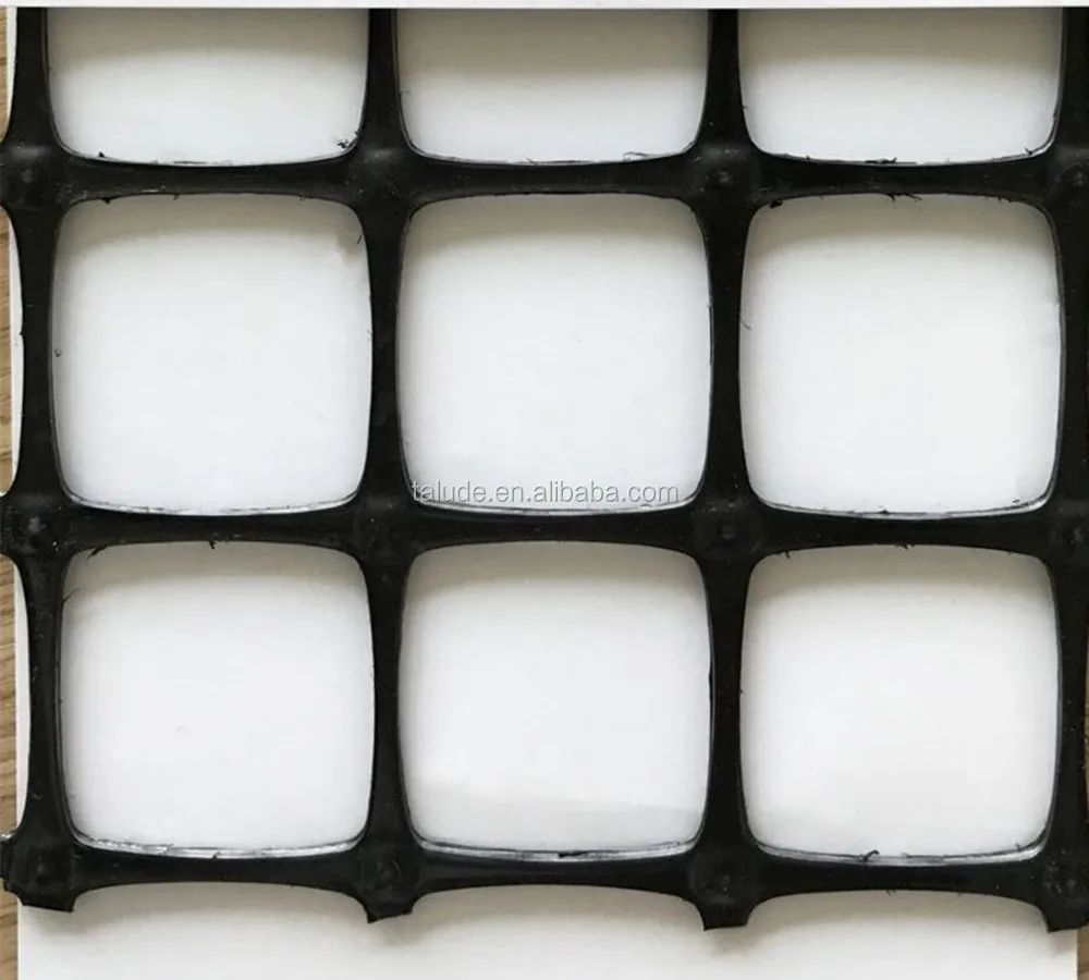 Plastic polypropylene biaxial geogrid gg20 gg30 gg40 gg50