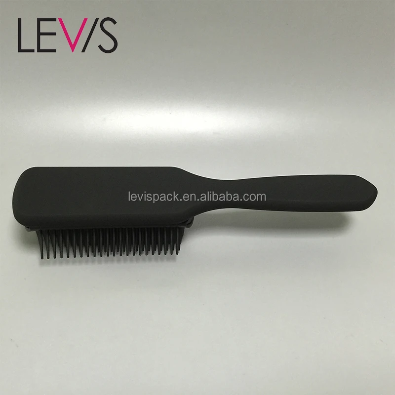 
High quality unique plastic black double sided skeleton brush 