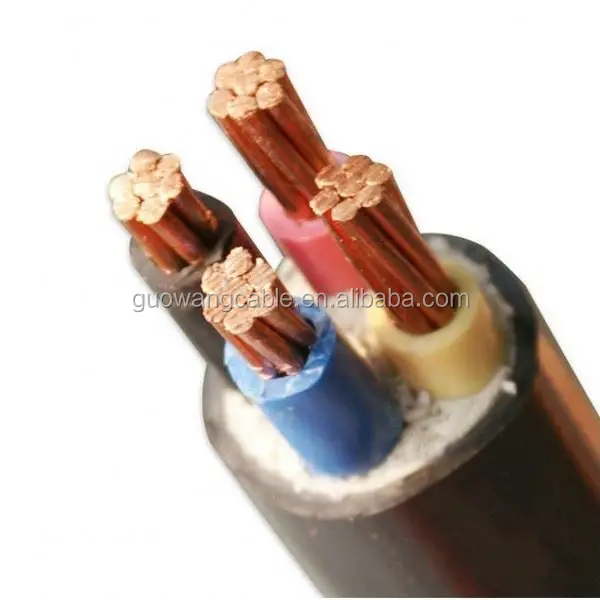 Изоляцией из сшитого полиэтилена кабель с медным проводником и 4 ядра 35mm2 силовой кабель цена
