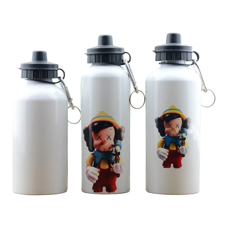 Blank Sublimation Aluminium water Bottle with cap lid Outdoor Sports Cycling sport bottle