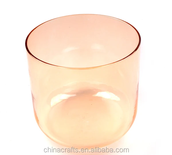 432Hz/440Hz Colored Clear Chakra Crystal Singing Bowl for Music instrument, sound healing
