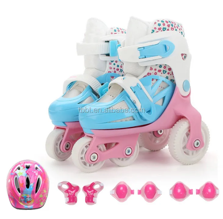 
BIGBANG 2018 newest popular design kids roller skate high quality big wheel plastic quad skates cheap sale 