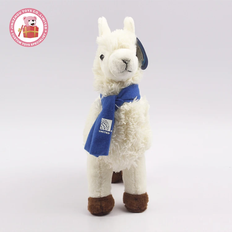 New arrival stuffed animal cute and lifelike soft plush alpaca toy for good sale