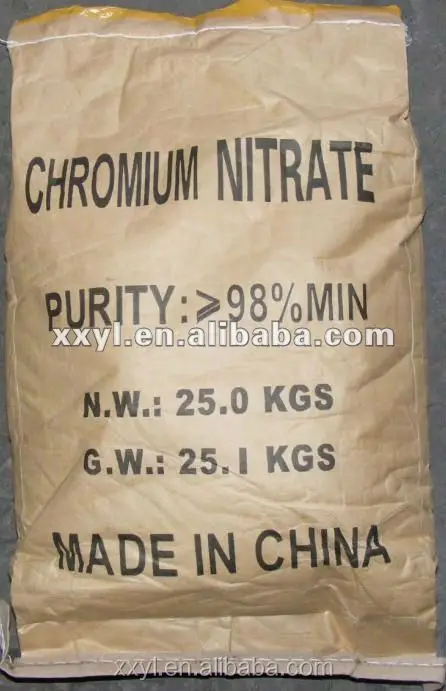 99% Chromium Nitrate Nonahydrate Cr(NO3)3.9H2O