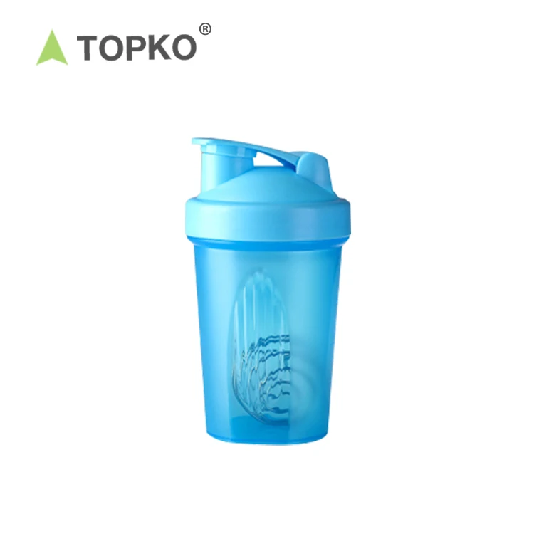 TOPKO 400ml Blender Mixer Bottle Protein Powder Shaker Water Bottle