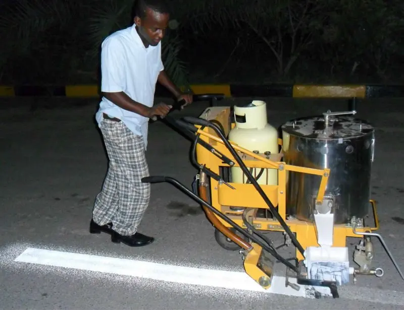 Thermoplastic Reflective Paint Pavement line Marking Machine