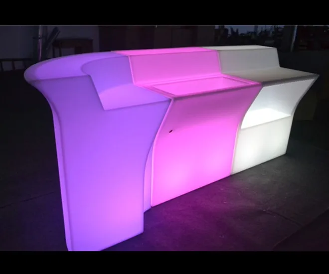 full Color Changing cool party decorations Pub illuminated led bar counter outdoor nightclub