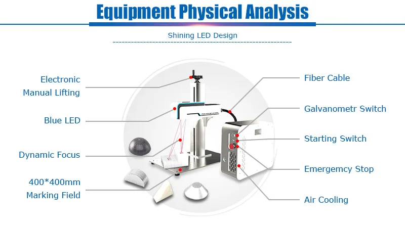 3D DYNAMIC FOCUS FIBER LASER ENGRAVING MARKING MACHINE