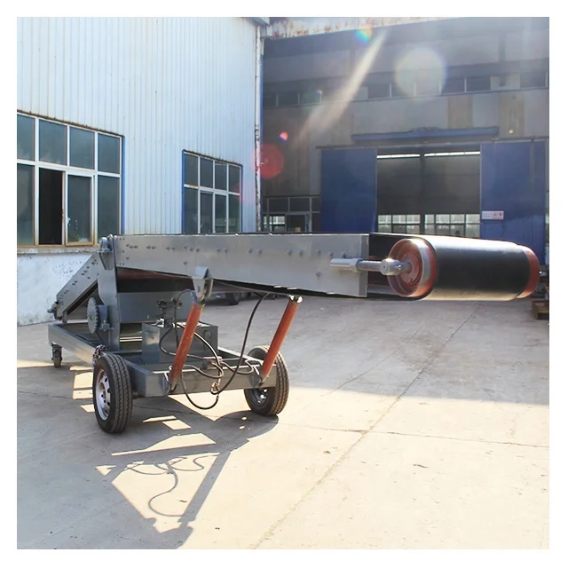 Professional factory container loading mobile belt conveyor China truck loading belt conveyor Portable Belt Conveyor Machine