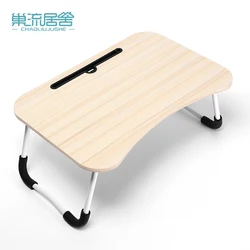 factory supply small size aluminum folding laptop bed table with fan