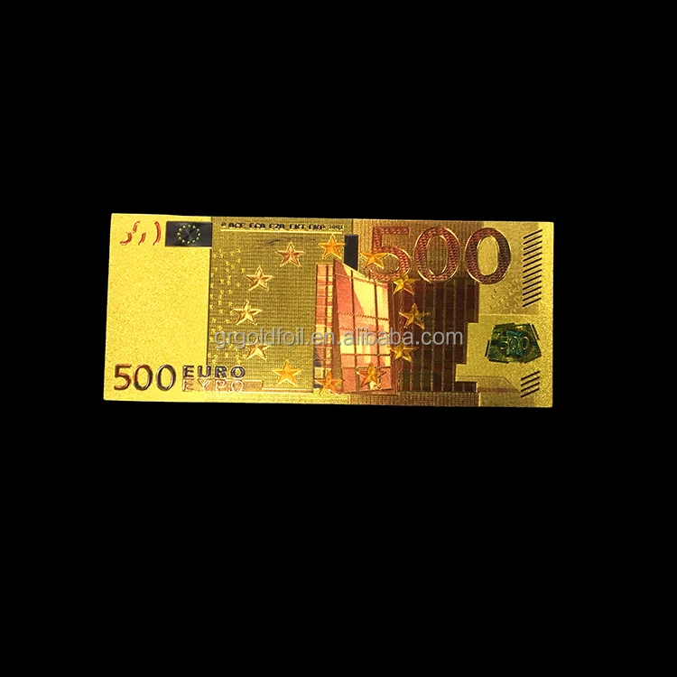 Customized professional good price of gold euro 500 banknotes