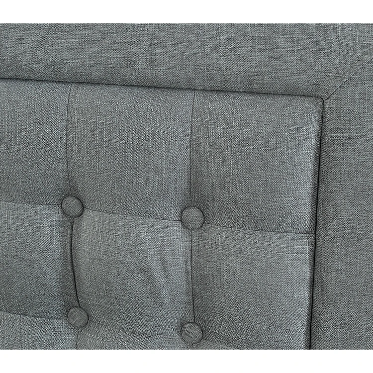 Square Pattern Simple Splicing Effect Free Sample Modern Single Upholstered Storage Bed Frame