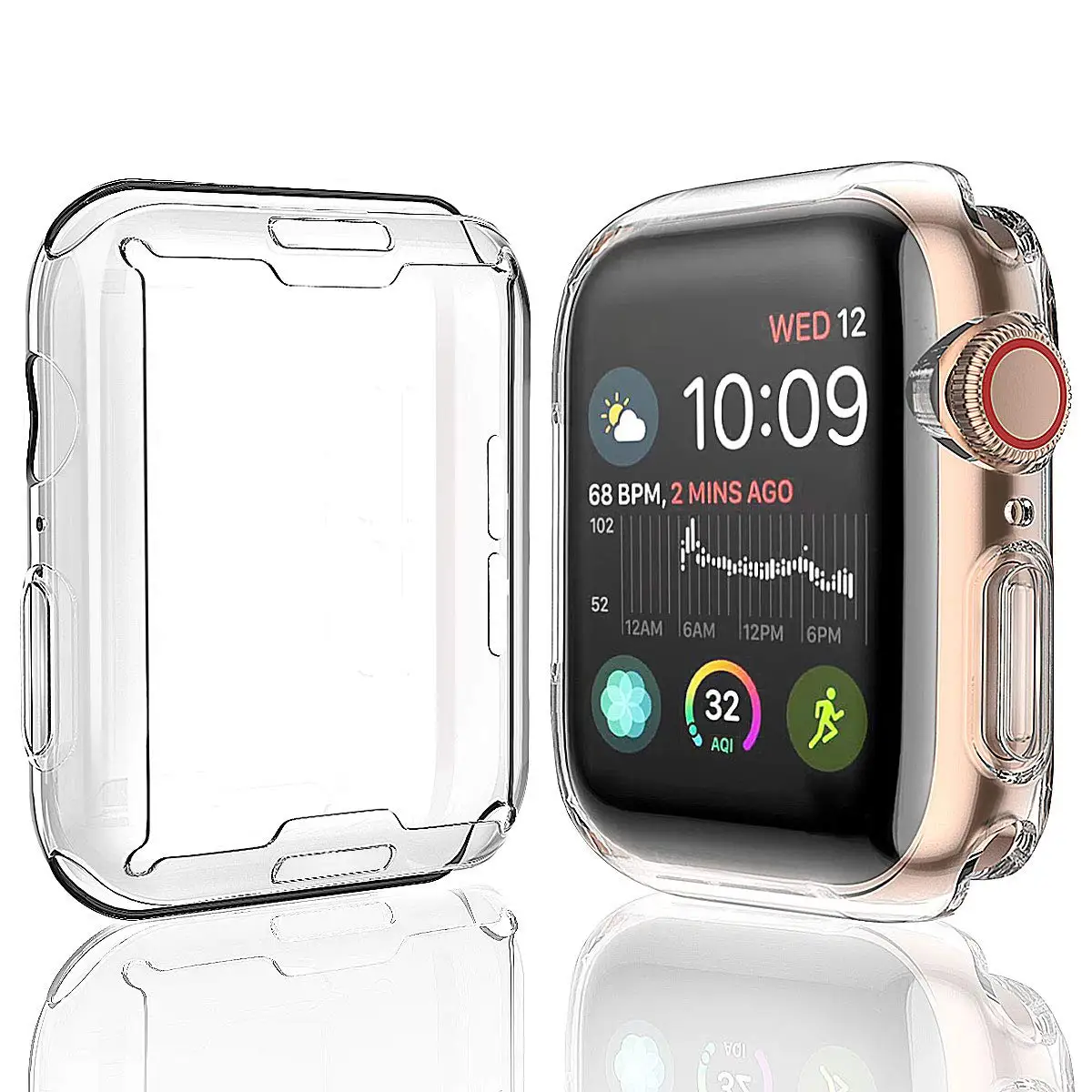  Чехол для Apple Watch защита экрана защитный чехол прозрачный Ультратонкий из ТПУ HD