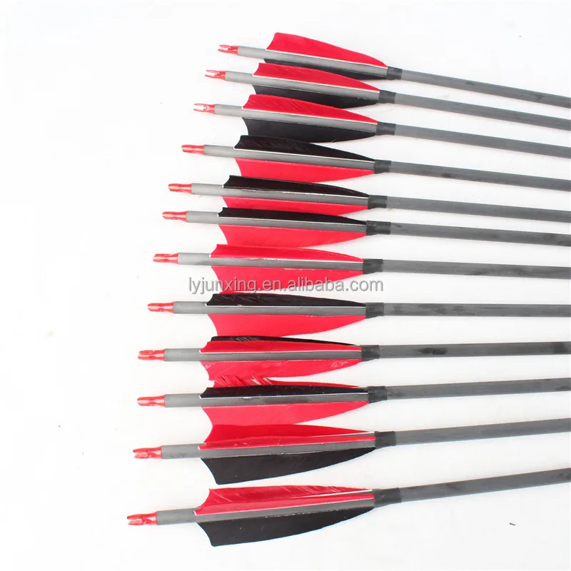 Wholesale Hunting Carbon Arrow with Turkey Feather