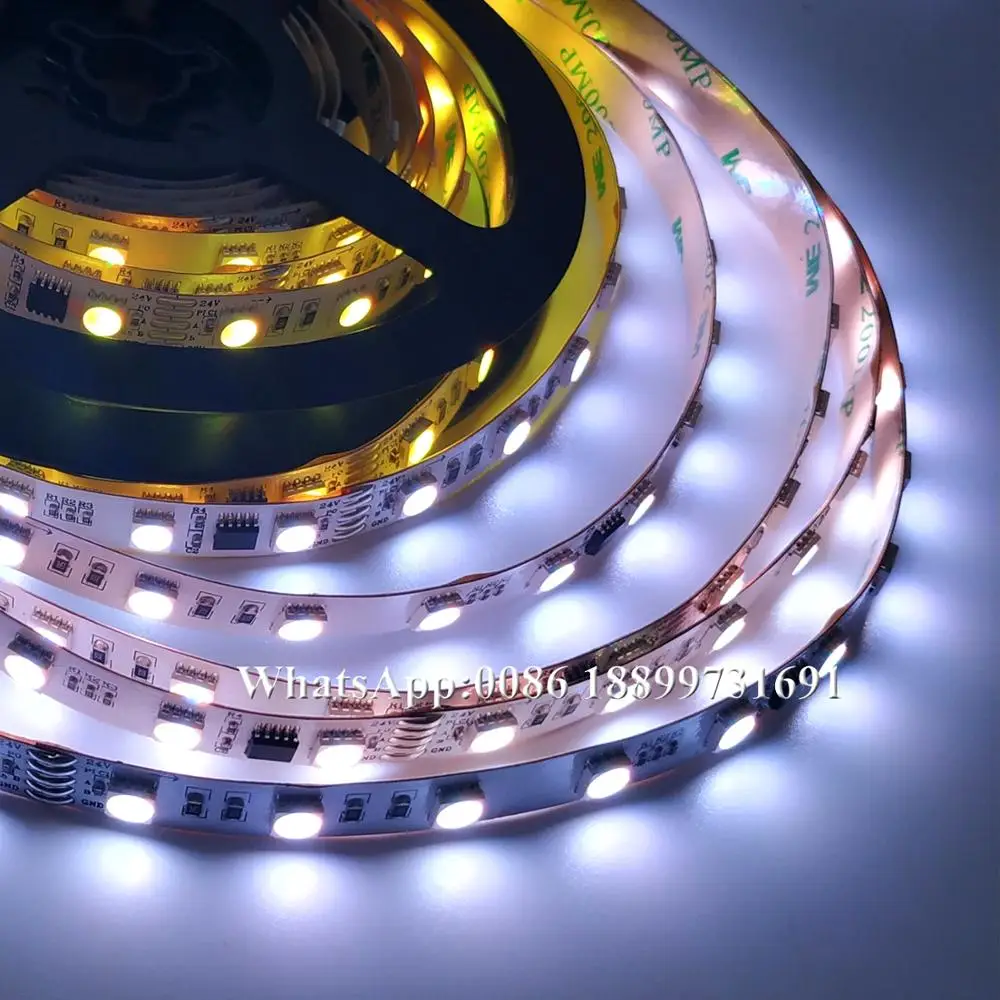 dmx adressable led strips light IP20 19.2W/M SMD5050 RGBW 4in1 DC24V