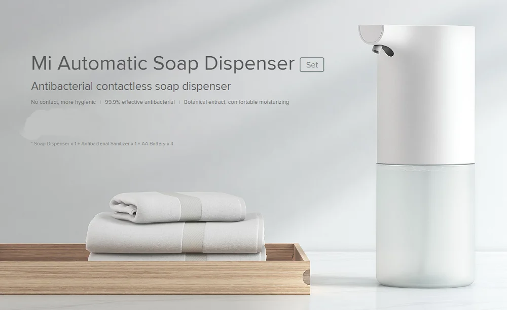 Xiaomi Mi Automatic Soap Dispenser Set Mijia Contactless Soap Dispenser Antibacterial LargeCapacity Mi Home Hand-Washing Machine