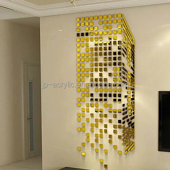 Hot Selling Home Decoration Acrylic Mirror 3D Wall Sticker
