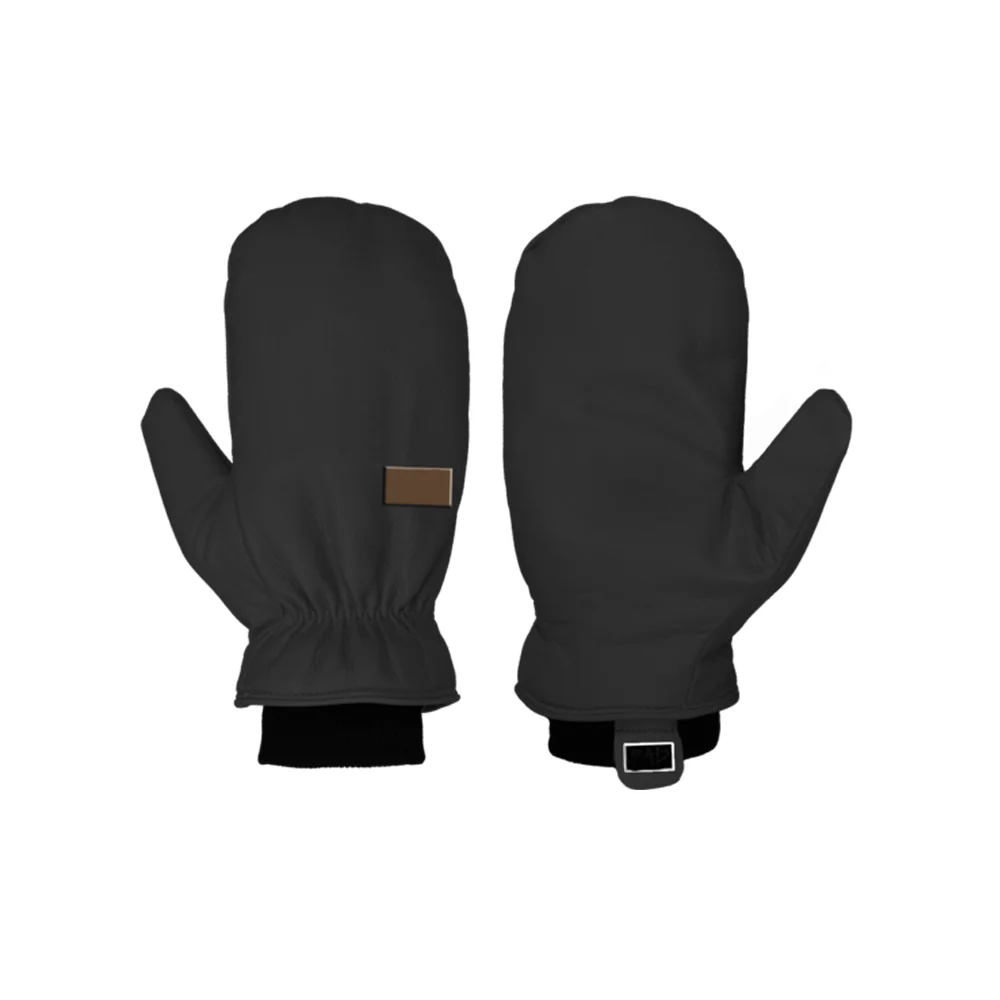 Зимние лыжные перчатки OEM из воловьей кожи