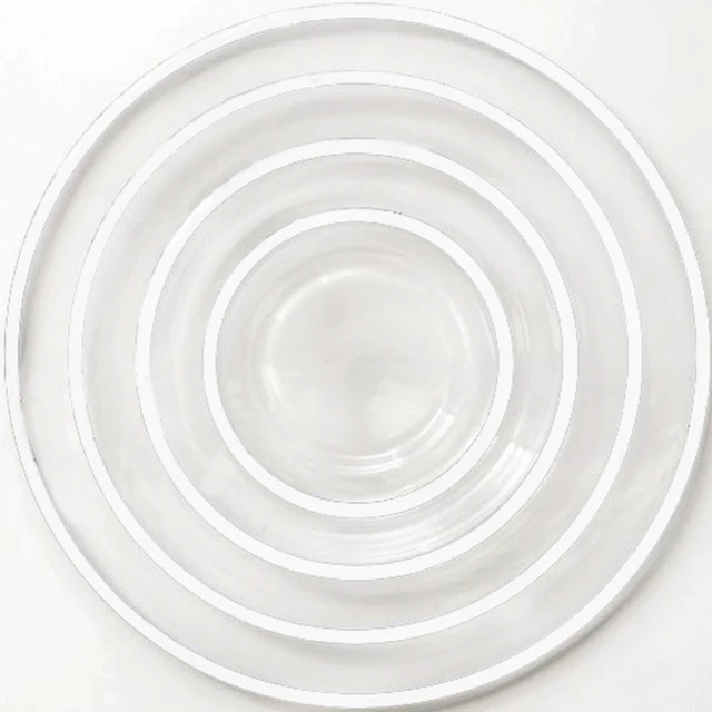 Tableware glass charger wedding party plates
