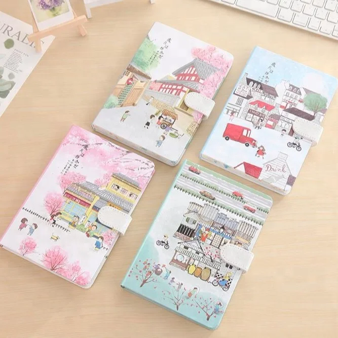 
cute personalized hardcover notebook with CMYK printing for school writhing 