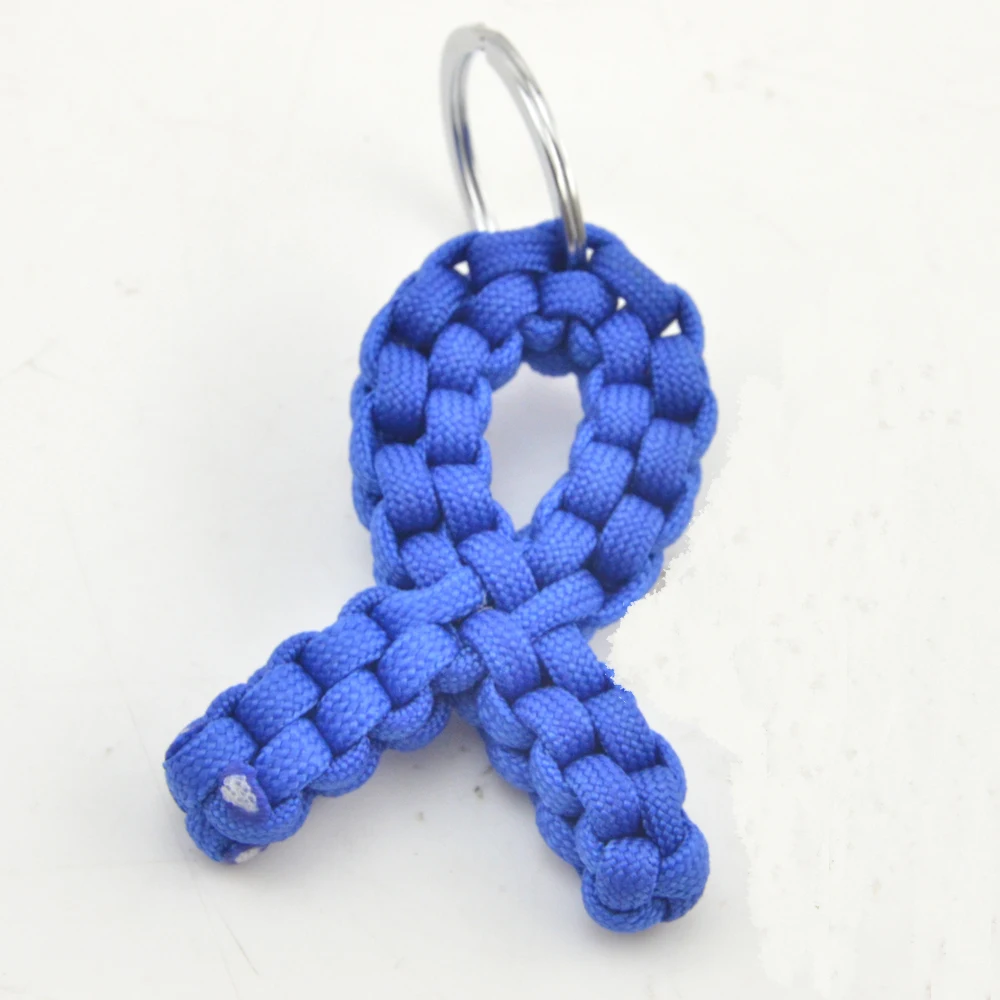 2016 new fashion style colored fish shape paracord 550 keychain decoration wholesale