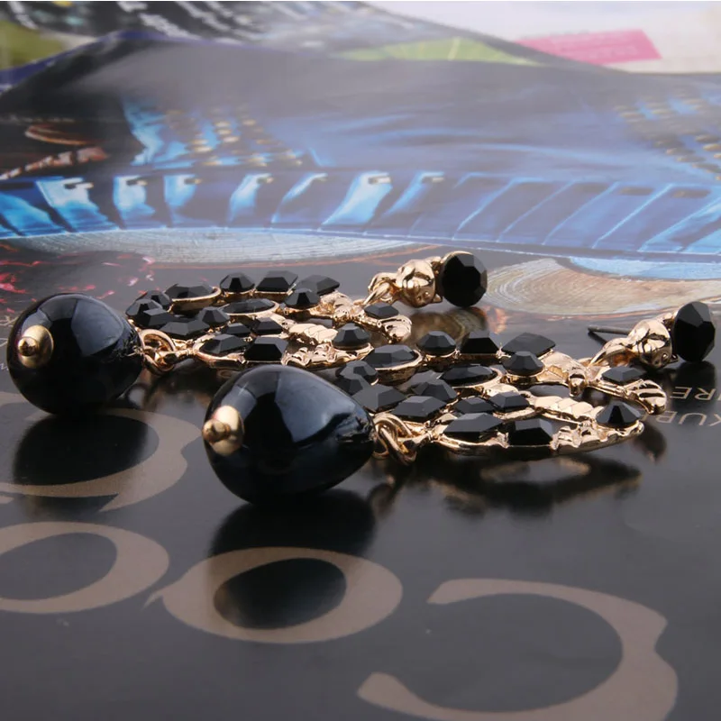 
Drop Earrings for Woman Charm Big Earring Zine Alloy Brand Rhinestone pearl Large Brinco Ear Christmas Oorbellen 