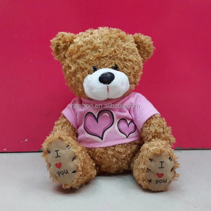 Promotional soft customized cute stuffed soft plush bear toy