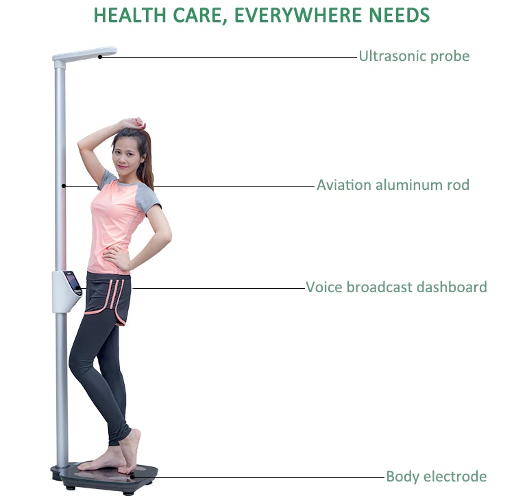 New 200kg Max Weight Height Measuring Scale Ultrasound Scale For Height And Weight