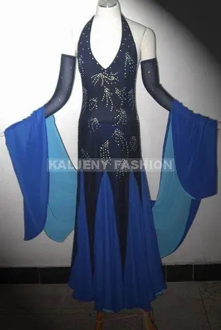 Платье для латиноамериканских танцев с гладкой отделкой