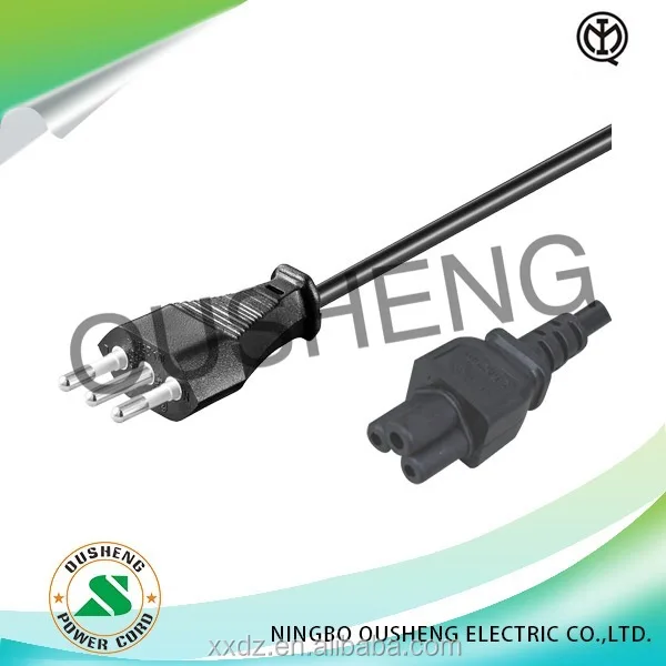 Italy style IMQ power cord with c5 laptop connector