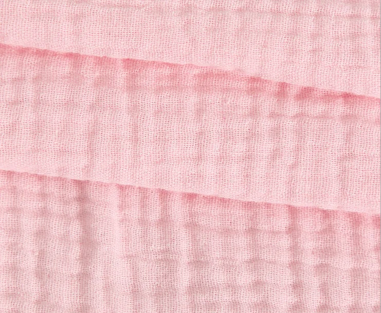 
cotton double - layer fabric gauze texture crepe cloth for dress 