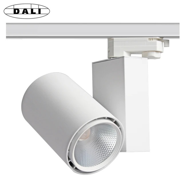 Dimmable DALI Dimming 20W 30W 40W LED Track Light Spotlight For Hotel Supermarket