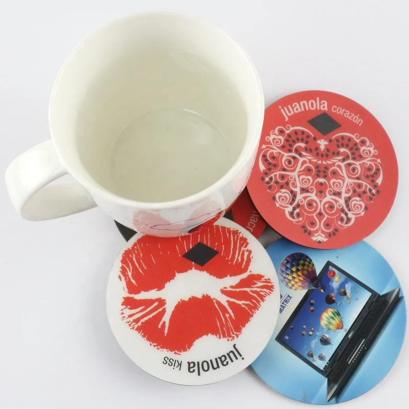 promotional eva coaster paper printing with lamination