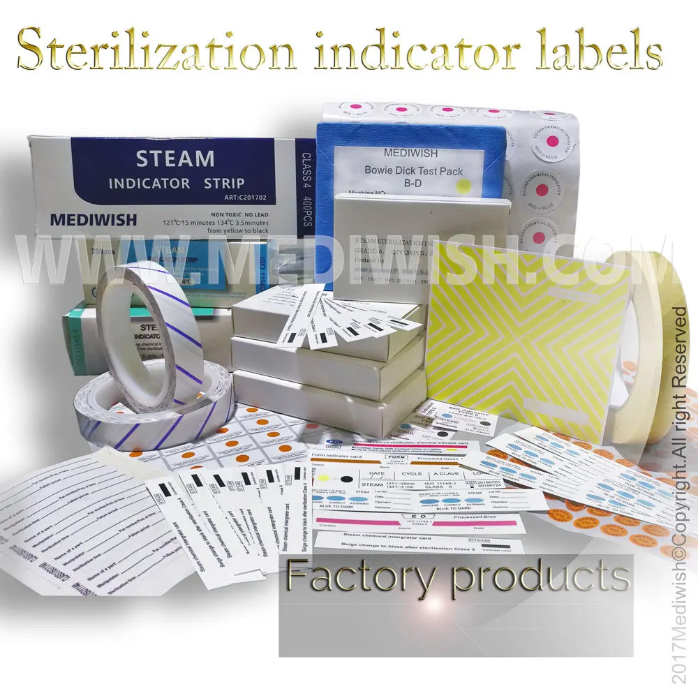 Sterilization Validation Chemical Indicator Cards For Testing The Effectiveness Of A Sterilization Process