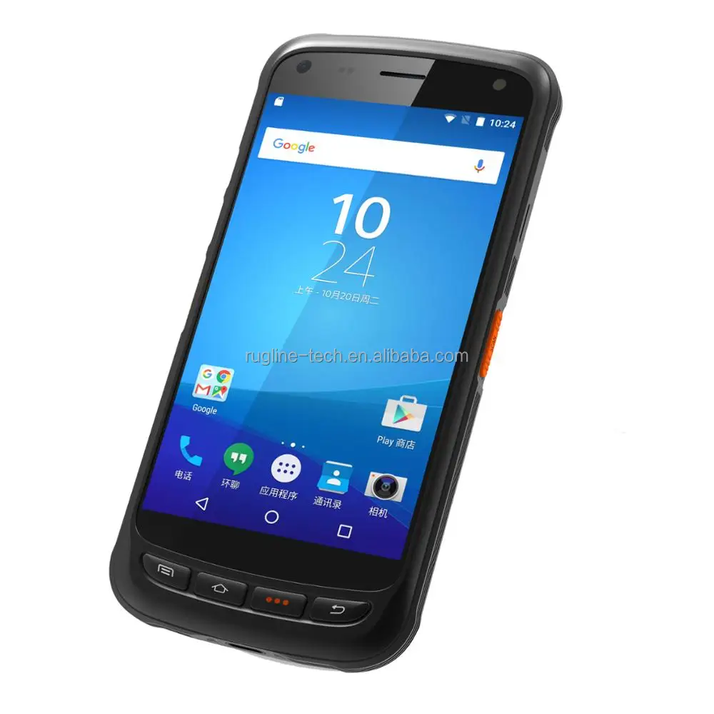 5.2 inch touch screen rugged mobile phone 4G handheld android RFID reader UHF RFID reader with wifi 13MP camera