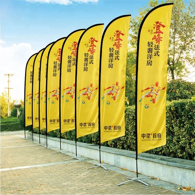 Custom Vista print Swooper Feather Advertising Banner Wind Flags