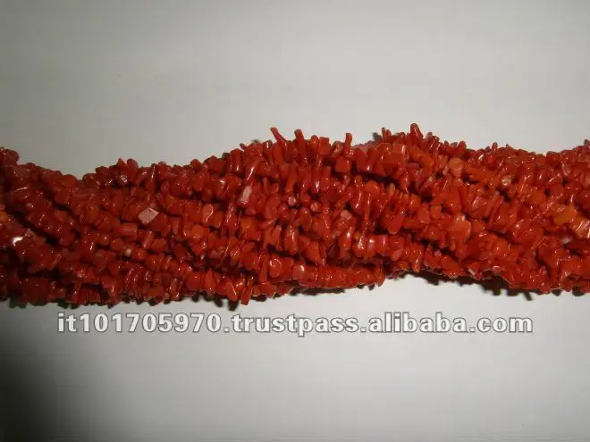 
NATURAL ITALIAN CORAL CHIPS STRANDS 