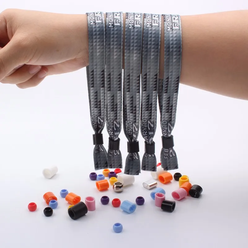 Custom fabric sublimated satin ribbon wristband friendship bracelets for hallowmas